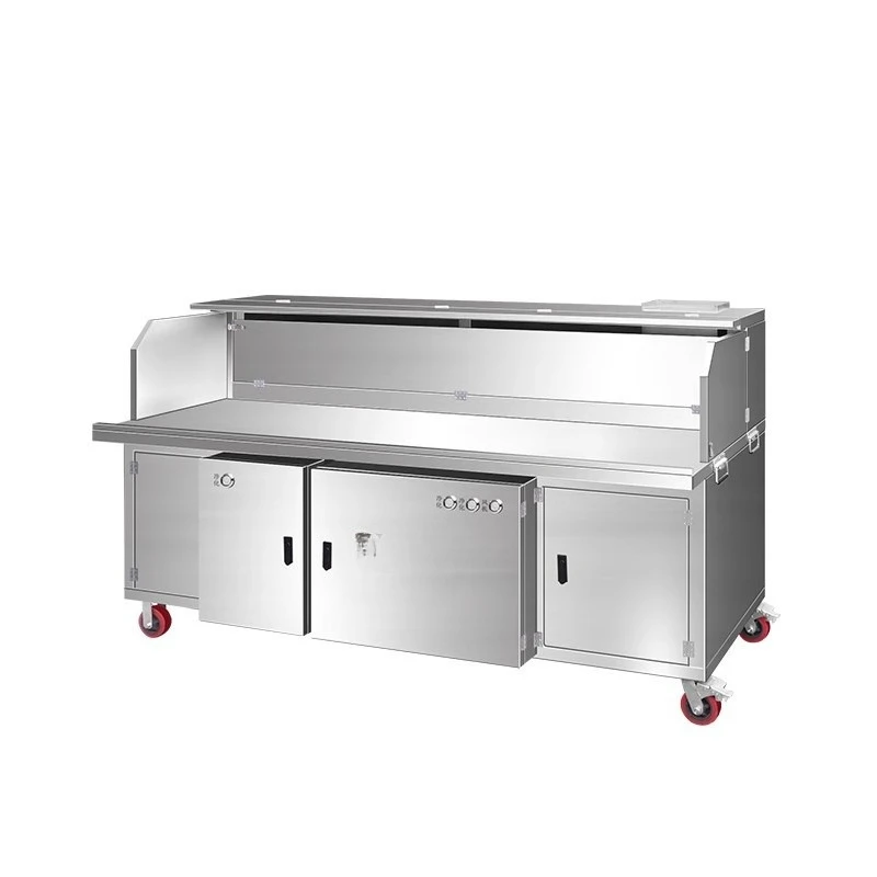

Smokeless purification barbecue truck Commercial barbecue oil fume purifier Environmental protection Mobile stall BBQ