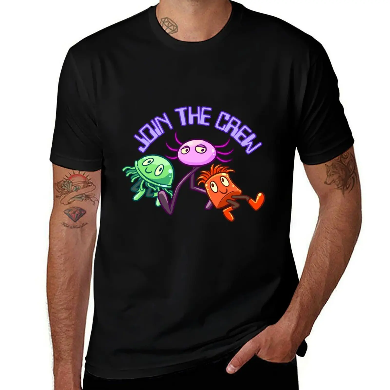 Kinitopet Kinito Pet axolotl Jade Sam stickers magnet T-Shirt Festival Casual Short Sleeve T-Shirt