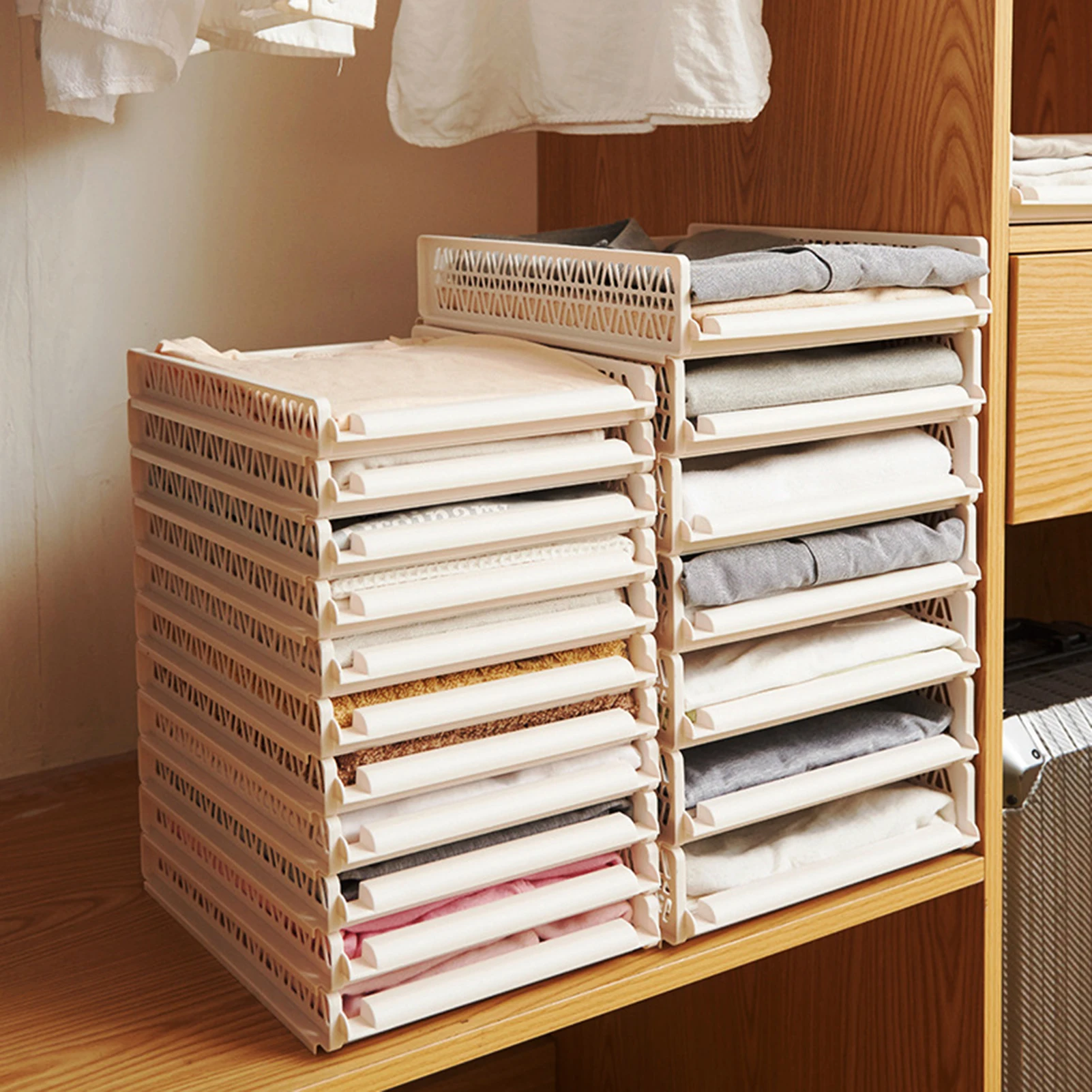 Divider Box Drawer Organizer Durable Folding Helper Tool for Children Learn to Fold Clothes