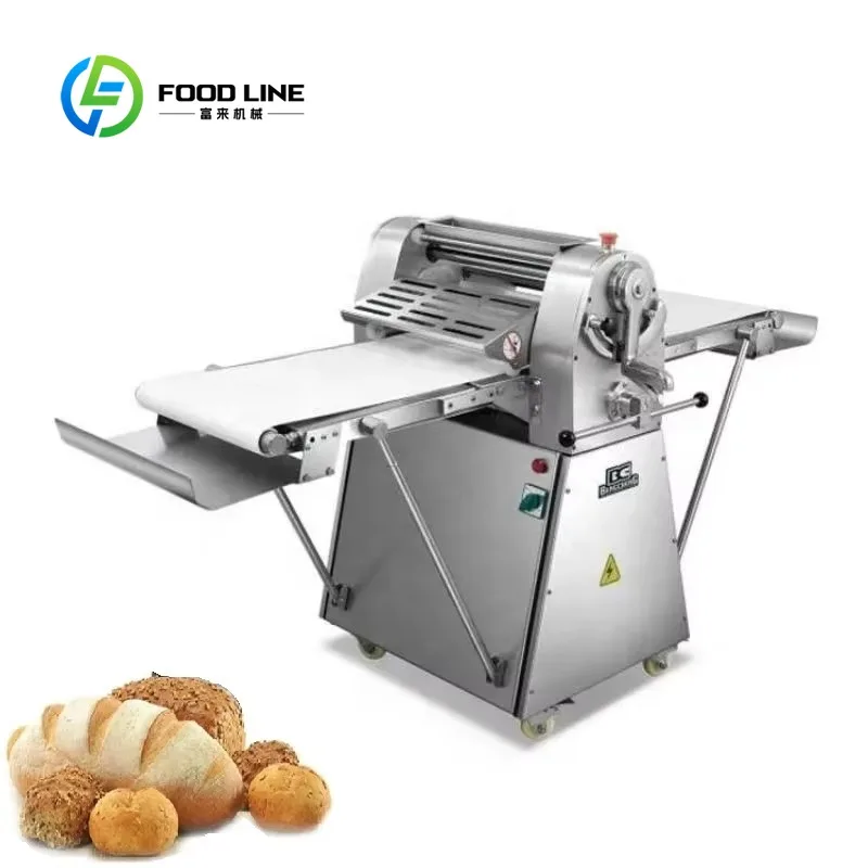 Customized 2-in-1 Manual Electric Dough Sheeter - Stainless Steel Table Top Commercial Pastry Equipment
