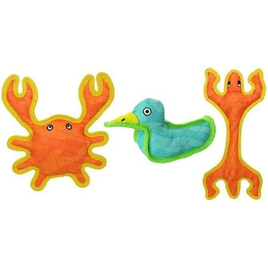 

Durable Woven Fiber Crab Squeakers Multiple Layers. Made Durable Strong Tough. Interactive Play Dog Toy Tug Toss Fetch . Machin