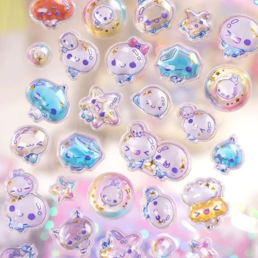 สติกเกอร์คริสตัล 3 มิติ ลายนูนรูปสัตว์ ปี 2026 สำหรับงาน DIY งานฝีมือ สติกเกอร์การ์ตูนสัตว์น่ารัก สติกเกอร์ PVC สร้างแรงบันดาลใจสำหรับเด็ก