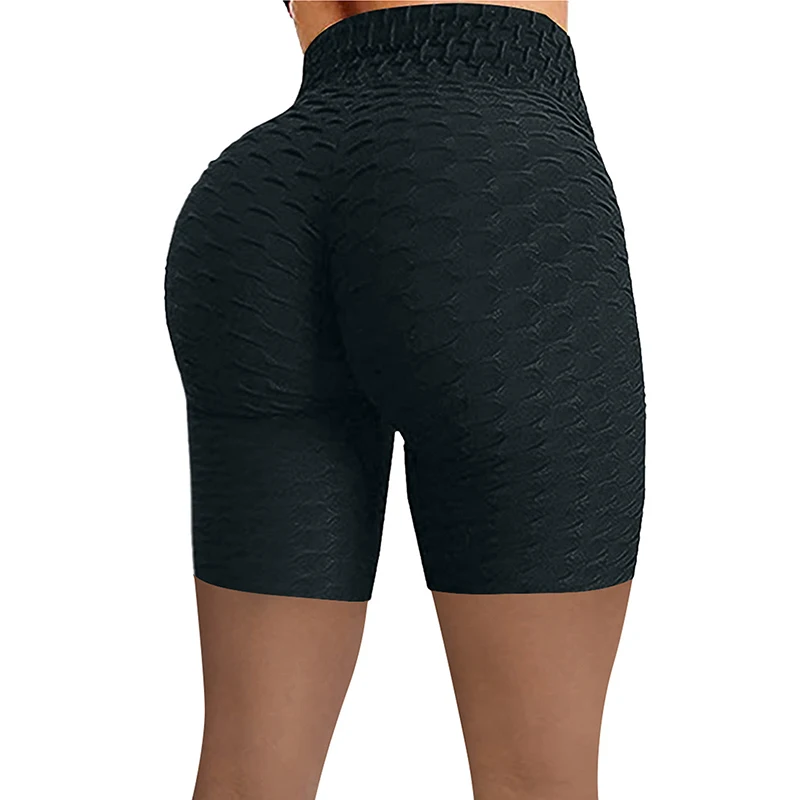 Sports Yoga Shorts High Waist Fitness Pants Exercise Breathable Wear For Women Peach Buttocks Hip Lifting Jogging Safety Shorts