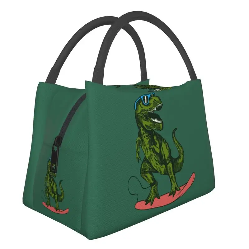 Cartoon Dinosaur Thermal Insulated Lunch Bag Women Resuable Lunch Tote for Schoool Camping Travel Multifunction Meal Food Box