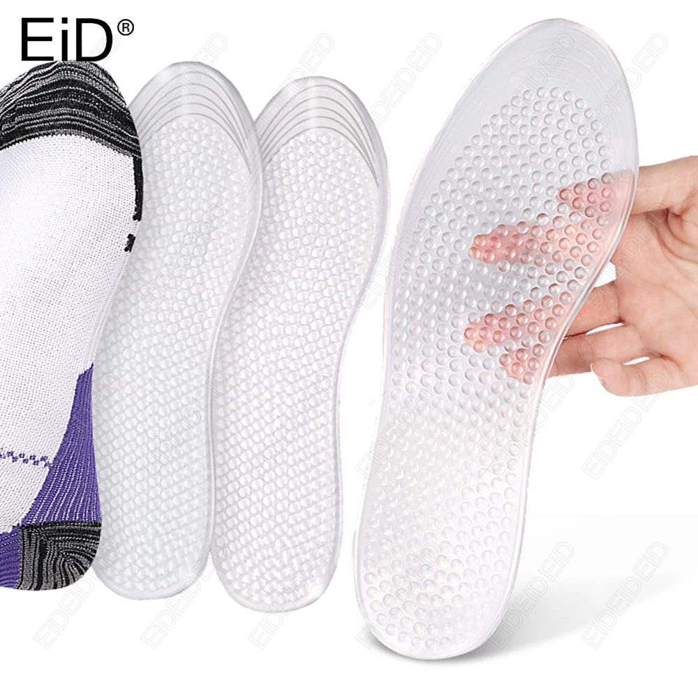 

Силиконовые ортопедические стельки EID (1/2 пары) с поддержкой свода стопы, нескользящие, ультрамягкие, для спортивной обуви, для длительного стояния, комфортные, для мужчин и женщин