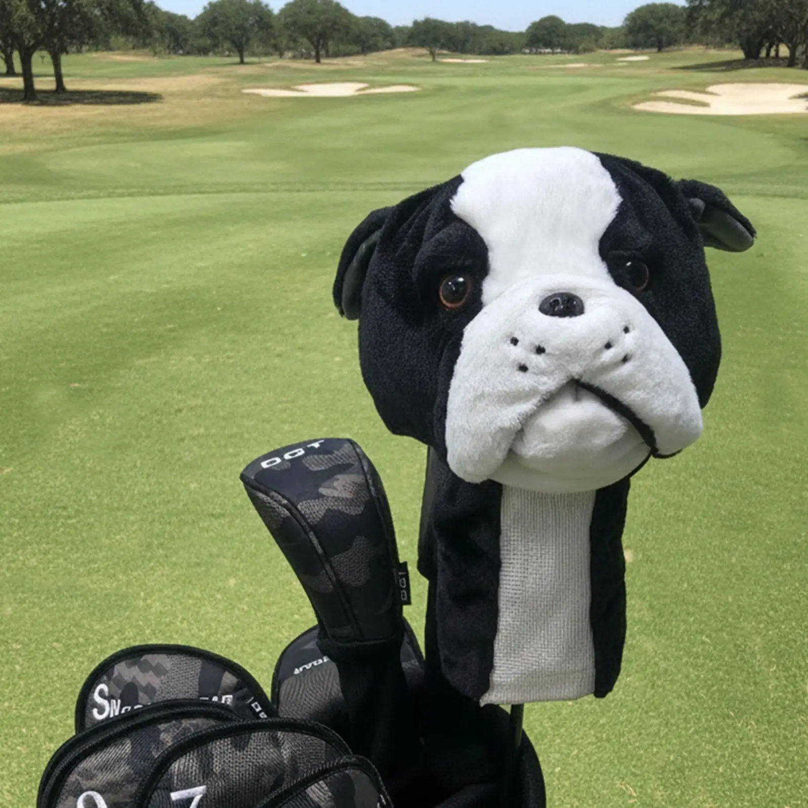 

Чехол для головки клюшки для гольфа, 1 шт., с милым мультяшным дизайном в виде собаки, унисекс.