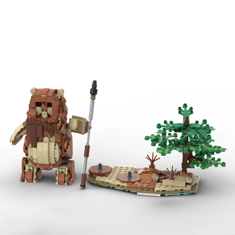 534pcs MOC Creator Creator 3-in-1 Ewok Model Building Blocks Christmas Gift Toy Construction Collection Assemble Display 3D