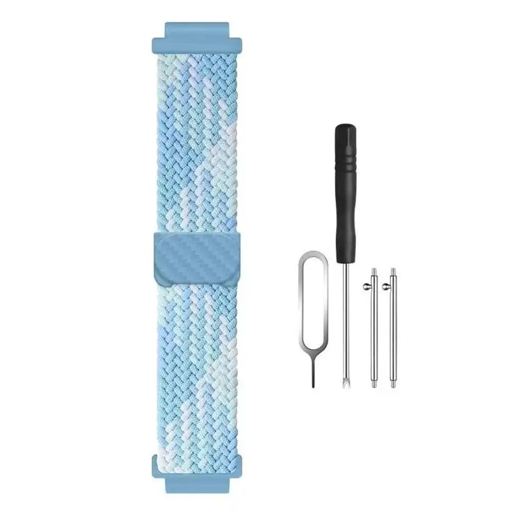 Universelles magnetisches Smartwatch-Nylonarmband mit Schnalle für Kinder 15/16/17mm Atmungsaktives, verstellbares, elastisches Ersatzarmband – Detail 36