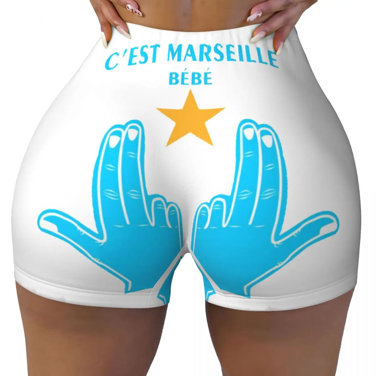 

Custom Jul French Rapper Workout Shorts Women Gym Volleyball Biker Yoga Shorts