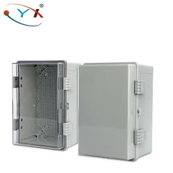 IP66 Waterproof Gray/Transparent Cover Enclosure Junction Box ABS Plastic Outdoor Electronic Instrument Hinge Case