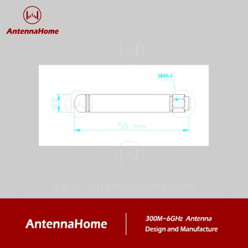 AntennaHome 2pcs 868/915MHz,GSM900/1800MHz Antenna,Telecommunication equipment for LoRa,GSM/GPRS,NB-loT,ISM TRF/RCV AH1G.102