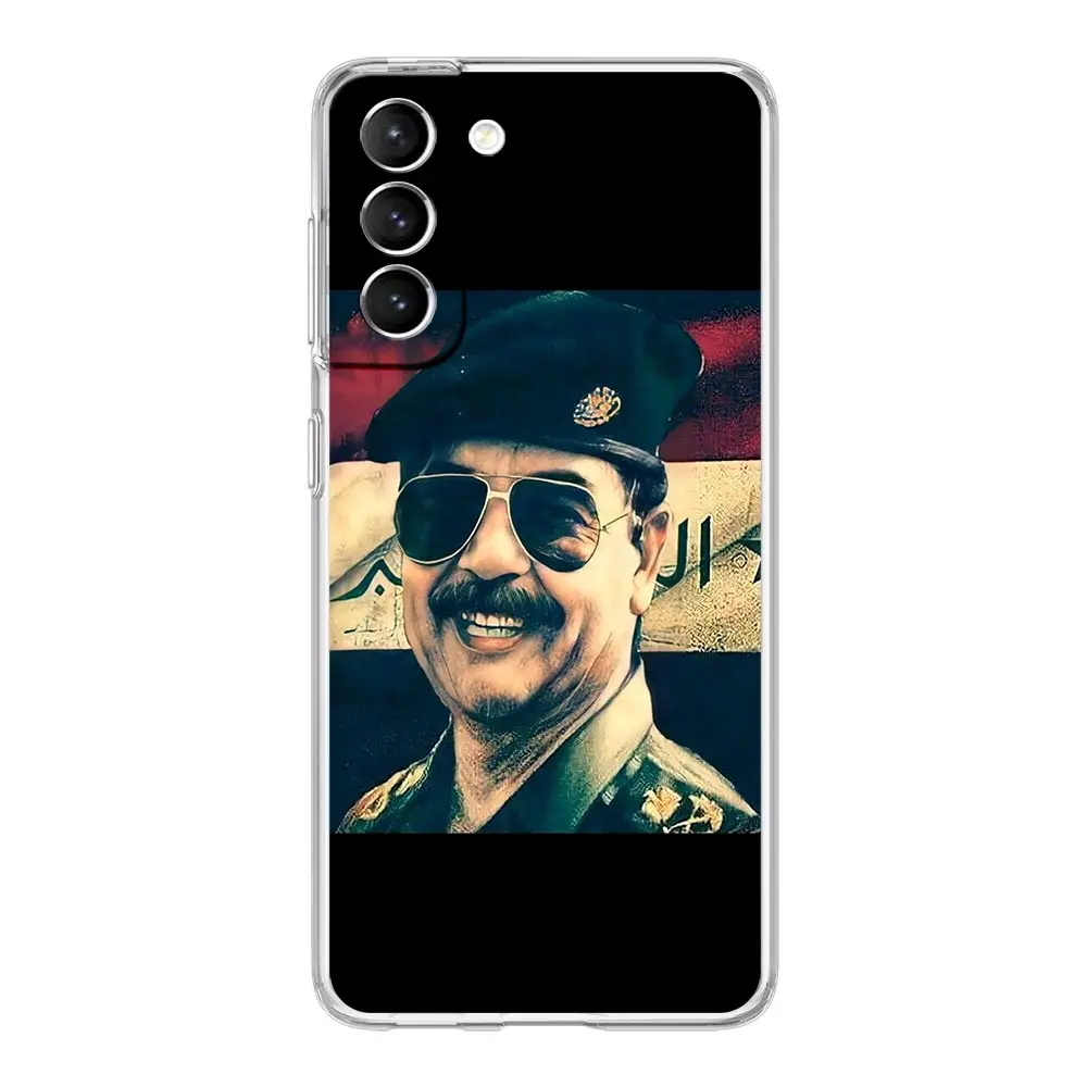 Clear Phone Case For Samsung Galaxy S24 Plus S23 FE S22 S21 S20 Ultra 5G S10 S10E S9 S8 Soft Cover Arabic Iraq Saddam Hussein