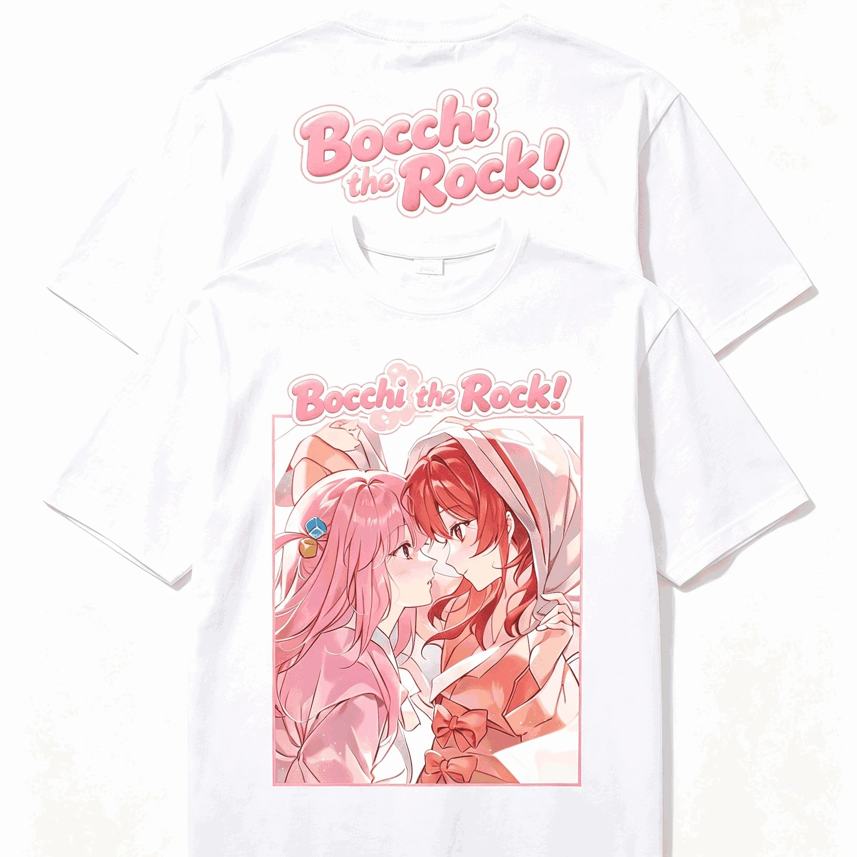2026 Summer Hot Sale Anime Bocchi The Rock T Shirt Unisex Gothic Round T-shirt Lightweight Printed Casual Outdoor Cotton T-shirt