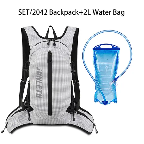 Ultra-light Cycling Backpack with 2L Water Bag Set Breathable Rucksack Hydration Drinking Knapsack Water Replenishment Daypack - Image 17