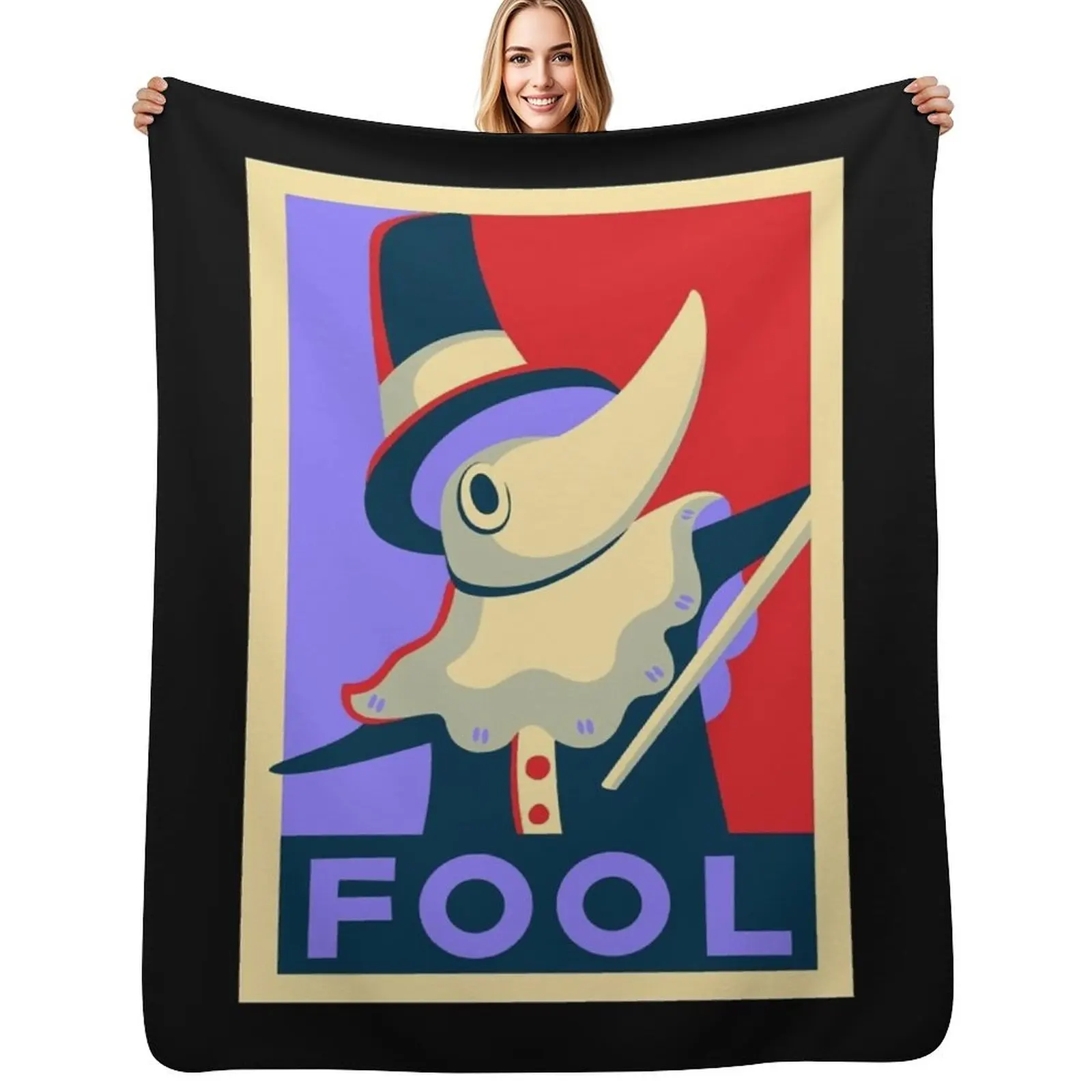 

Excalibur FOOL Propaganda Throw Blanket Air Conditioner Soft Blanket for Office Home