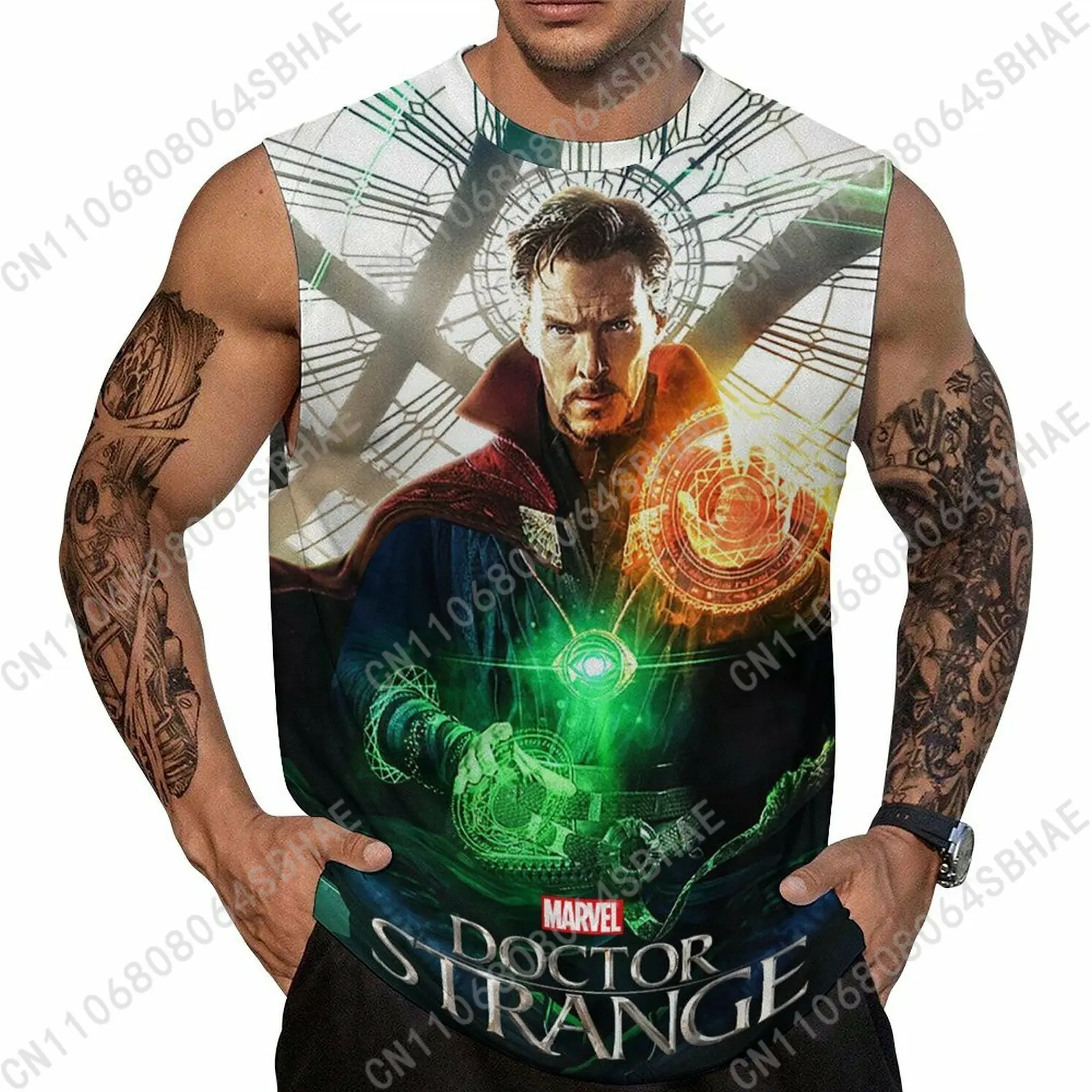 

Marvel Doctor Strange Custom Men's Sleeveless Shirt Personalized Tank Top Wear Summer Vest Tops Men Daily Use Cosplay