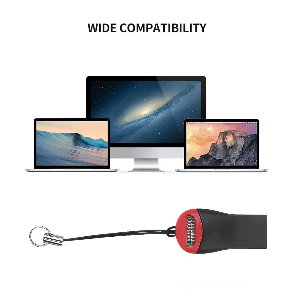 Mini Usb Adapter Usb 2,0 Kartenleser Adapter Micro SD SDHC TF Flash-Speicher Kartenleser Für PC Laptop