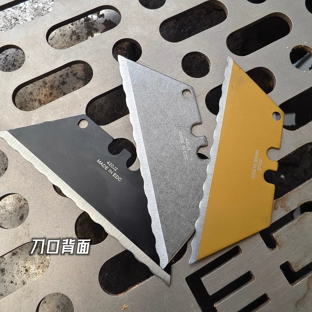 420J High Carbon Steel Rust-Proof High-Hardness Heat Treatment SK4 Blade 10 Pcs