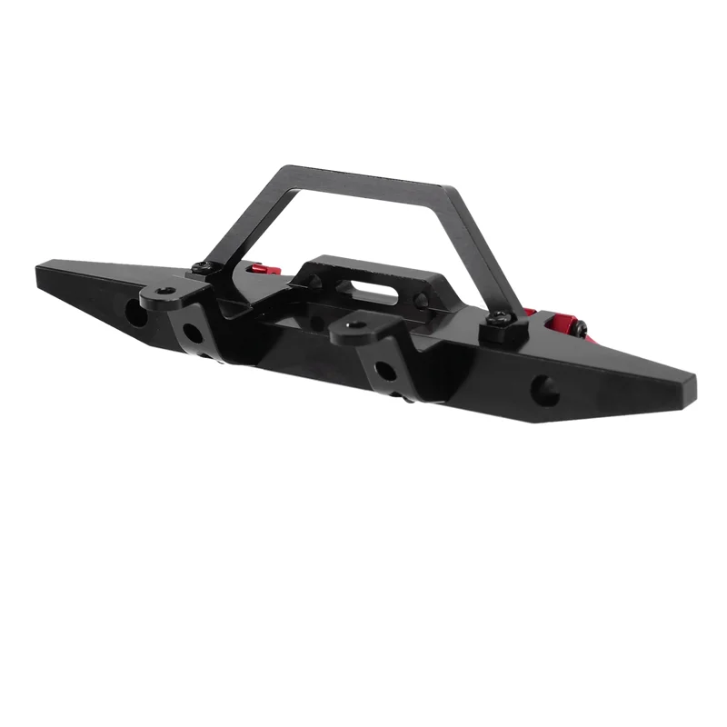 المصد الأمامي المعدني AS96-5X لـ MN D90 D91 D96 D99S MN90 MN99 MN99S 1/12 RC ملحقات أجزاء ترقية السيارة، أسود