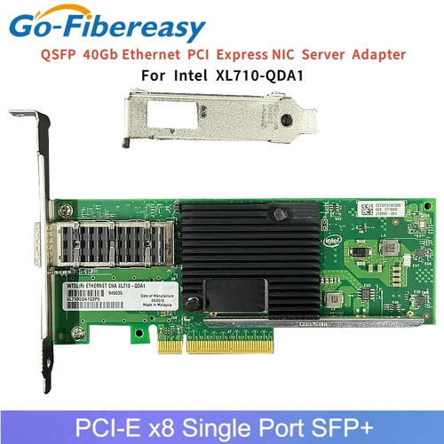 인텔 XL710-QDA1 단일 QSFP + 포트 네트워크 어댑터, 40Gb, PCI-E v3.0,8.0GT/s,x8 레인, 40 기가비트 이더넷 서버 NIC 카드 