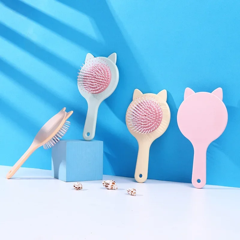 

Cute Cat Ear Airbag Massage Combfor Baby Hairbrush Massage Women Combs Salon Hairdressing Comb Hair Brush Hair Care Accessories