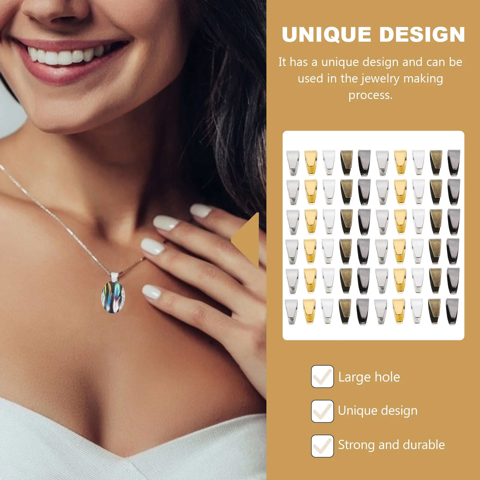 

500pcs Iron Pendant Connectors Diy Jewelry Making Accessories Necklace Pendant Clasps Link Buckle For Bracelets Lanyards Craft