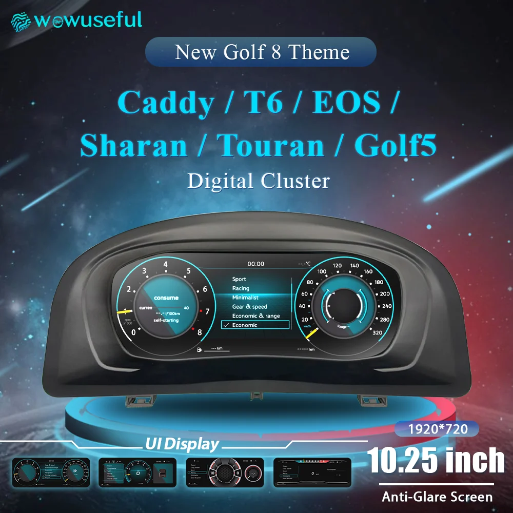 Wowuseful 10,25-calowy Panel Cyfrowy Do VW T6, Variant, Caddy, Touran – Pełna Recenzja i Praktyczne Porady