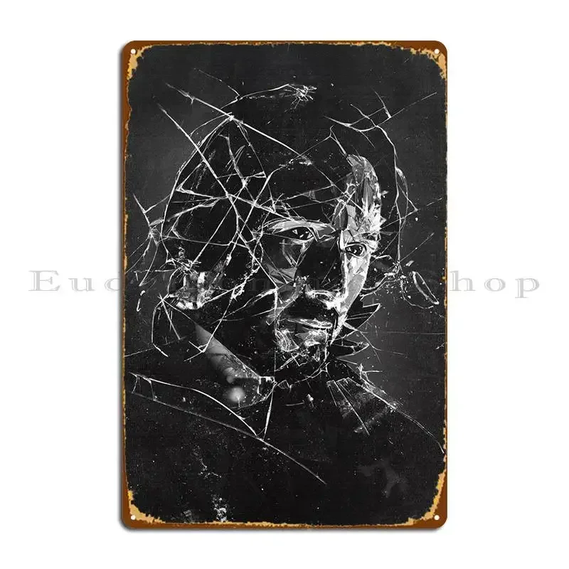 Shattered Glass Metal Plaque Poster Decoration Customize Vintage Pub Designing Tin Sign Poster