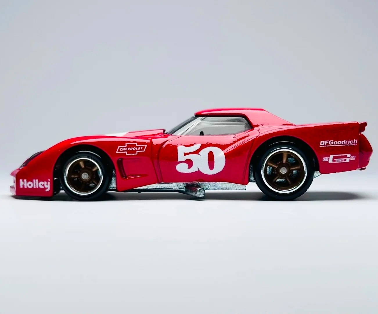 Hot Wheels Premium Car Culture Vintage Racing 76 Greenwood Corvette Collectible 1:64 Diecast Car Model Display Vehicle Toy Gift view 3