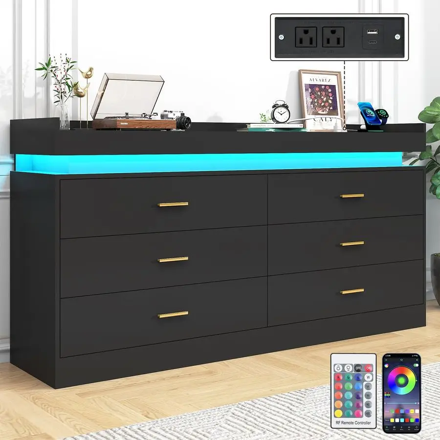 Drawer Dresser With…