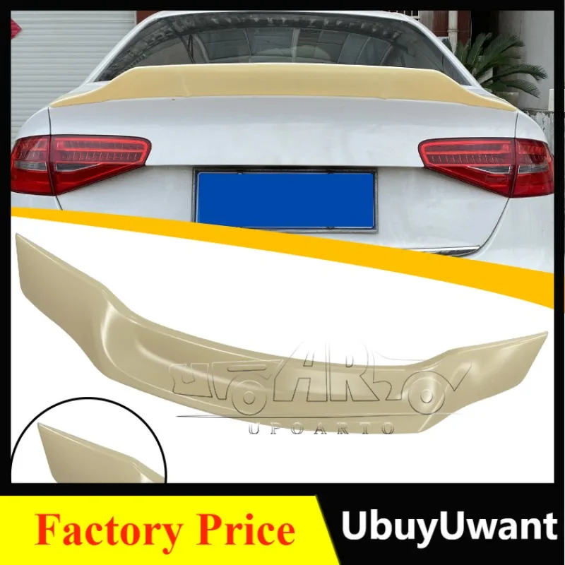 Better New Design  ABS Carbon R Style Rear Lip Spoiler Kit For Audi A4 B8 2009 2010 2011 2012 2013 2014 2015 2016