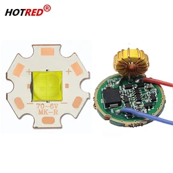 XHP70.3 40W LED XHP7070 Chip 20mm freddo caldo bianco perline + torcia torcia corrente Driver Lens Set DC6V 12V 15V 26mm 1 modalità 5 modalità