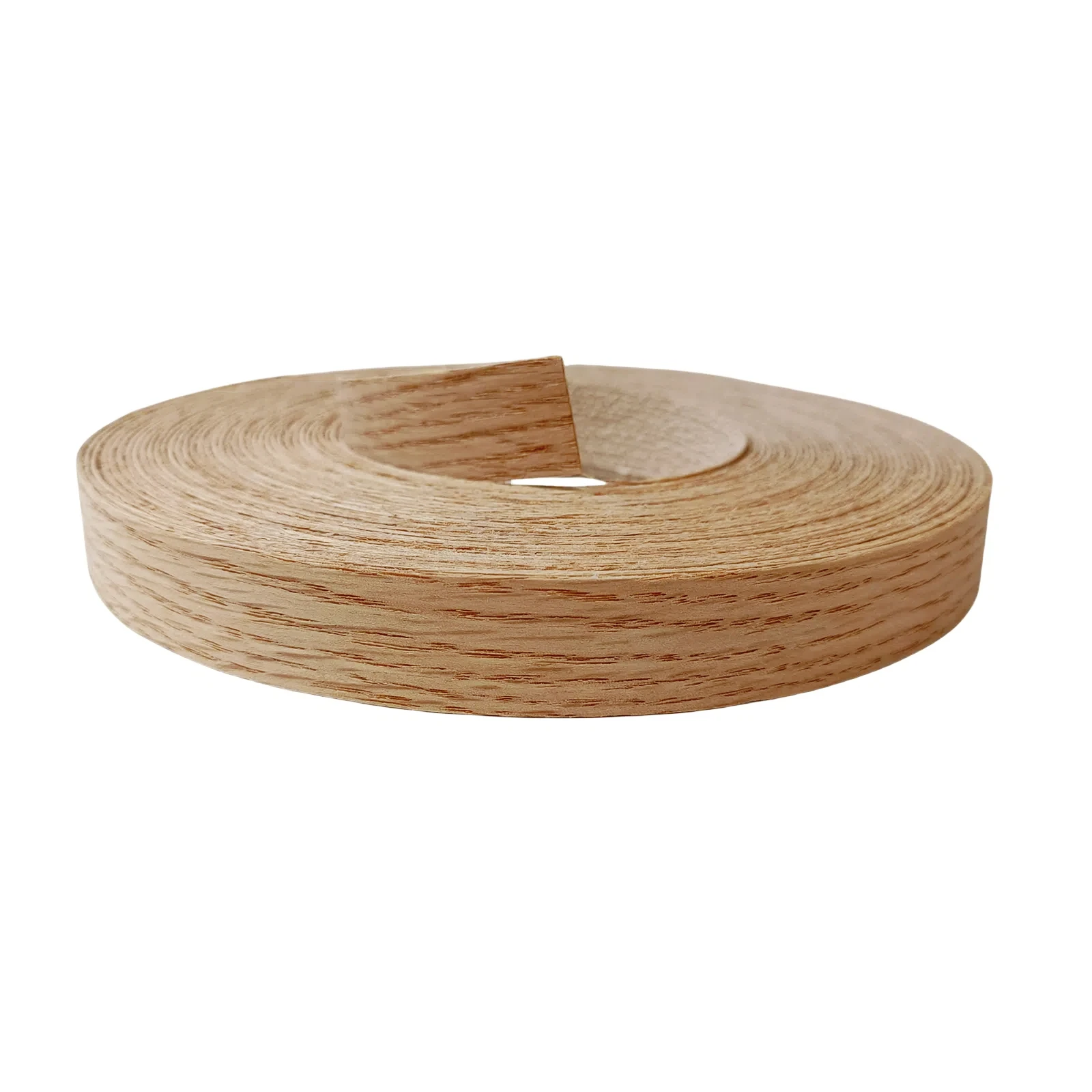 Real Red Oak Wood Veneer Edge Banding Strip, Pre-glued Iron On Hot Melt Adhesive Edging Band Tape For Plywood Cabinet Desk