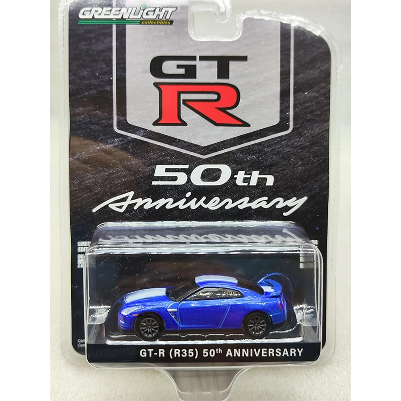 Greenlight 1:64 Anniversary Series 11-2016 GT-R R35 GT-R50 Diecast Model Alloy Car Child Christmas Gift Ornaments