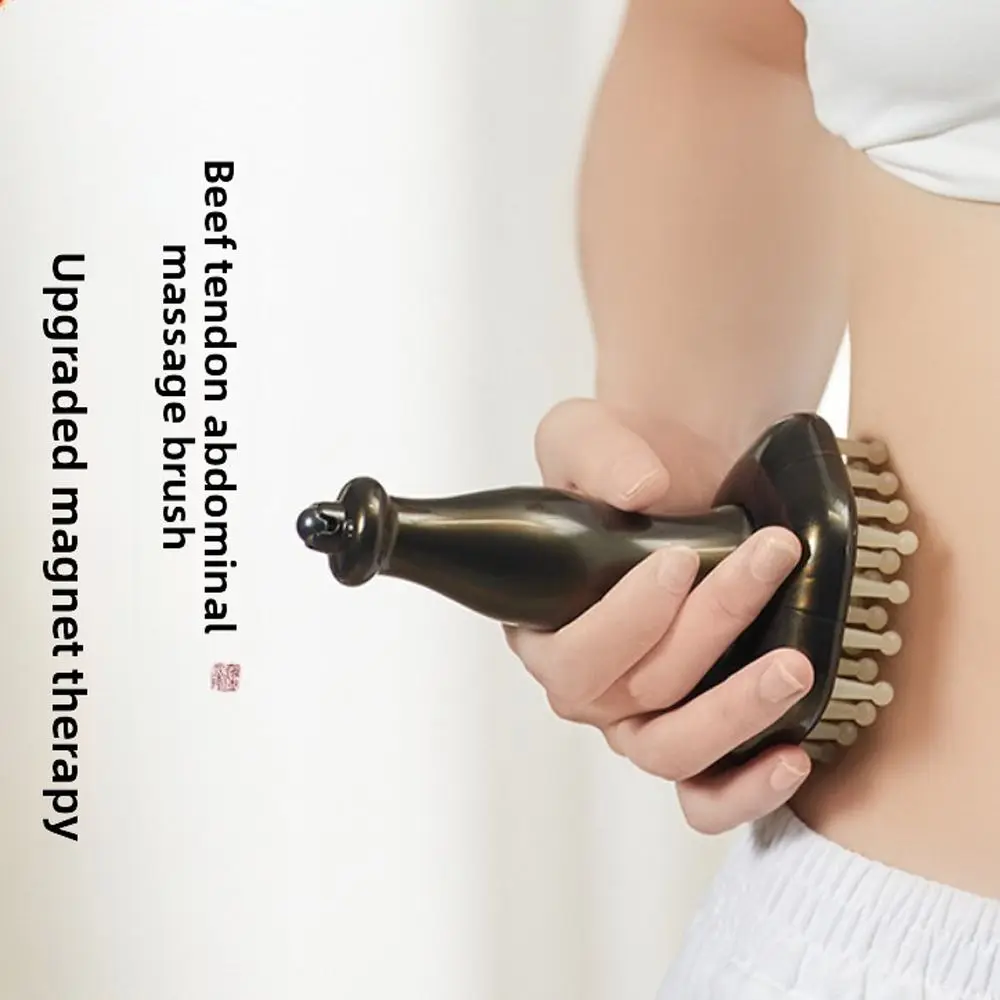 Spazzola per massaggio raschiante meridiano magnetico Terapia 33 tendini di manzo Bastone per massaggio Guasha per tutto il corpo