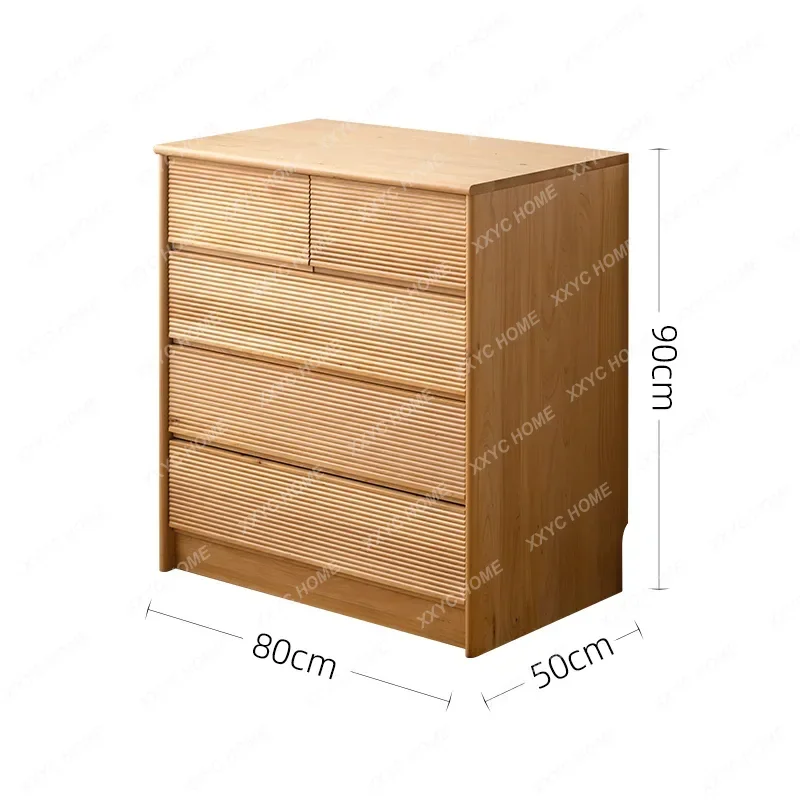 

Solid wood chest of drawers storage cabinet bedside storage living room floor bucket cabinet