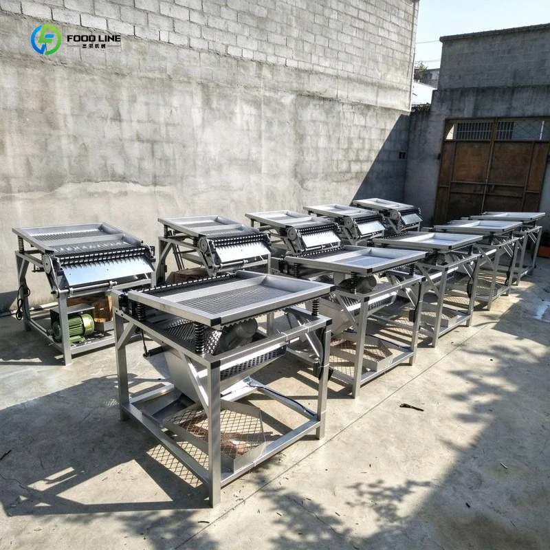 Green Pea Peeling Splitting Machine Soybean Sheller Thresher Machine Edamame Broad Bean Pea Remover Machine FL Customized