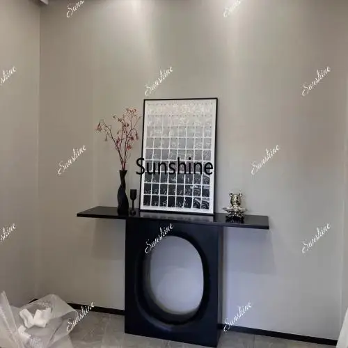 Italian minimalist entrance platform decoration modern Chinese end view platform aisle strip case entry