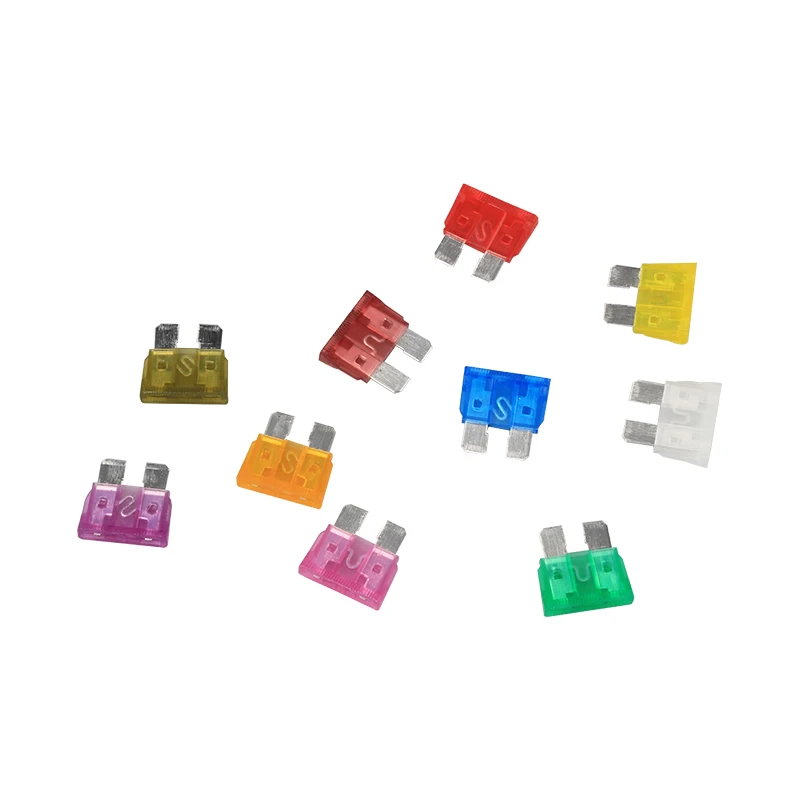 50/80/100pcs Car Fuses Medium Auto Blade Fuses 3A 5A 7.5A 10A 15A 20A 25A 30A 35A 40A AMP Truck Auto Fuse Assortment Set