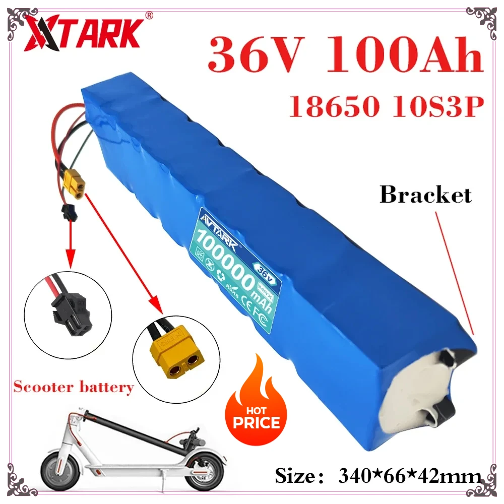 

【Original】36V 10S3P 18650 Li-ion Battery 600W 20A BMS | XT60 Plug for Xiaomi M365 Scooter | Long Range & Safe