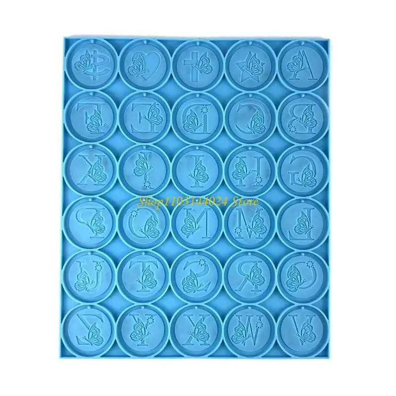 N5KE Butterfly-Letter Silicone Resin Mold,Epoxy Casting Mold for DIY Crafts Pendant Jewelry Making Keychain Silicone Mold