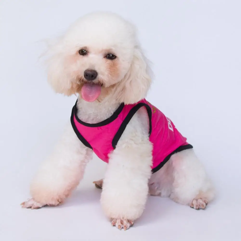 Lovely Puppy Clothes Non-shrink Unisex T-shirt Small Cat Dog Vest Clothing  Fashion Outfit Dog Vest for Small Dog