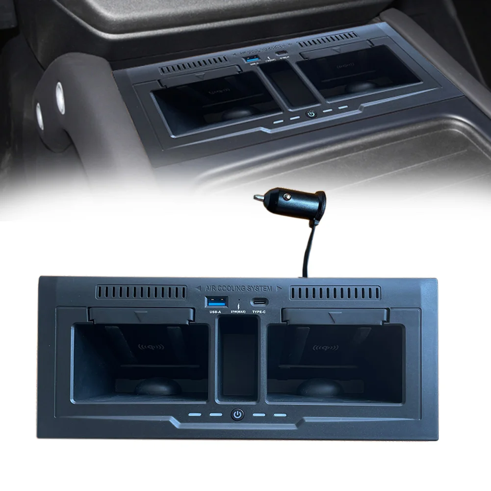 Black Accessories For Land Rover For Defender 90 110 2020-2023 Wireless Charger Brand New High Quality Hote Sale