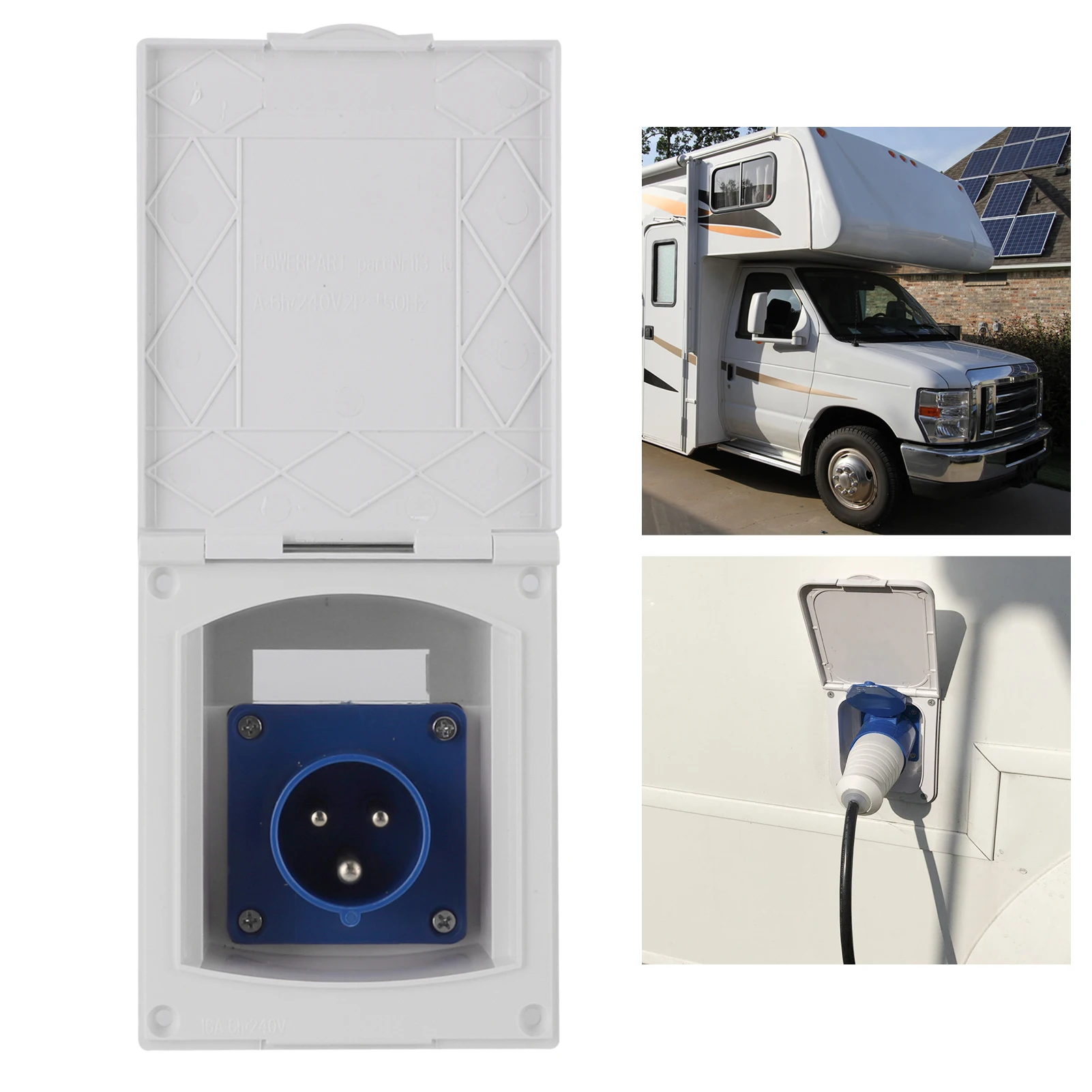 

Водонепроницаемая розетка с 3 контактами, 16 А, 220-240 В