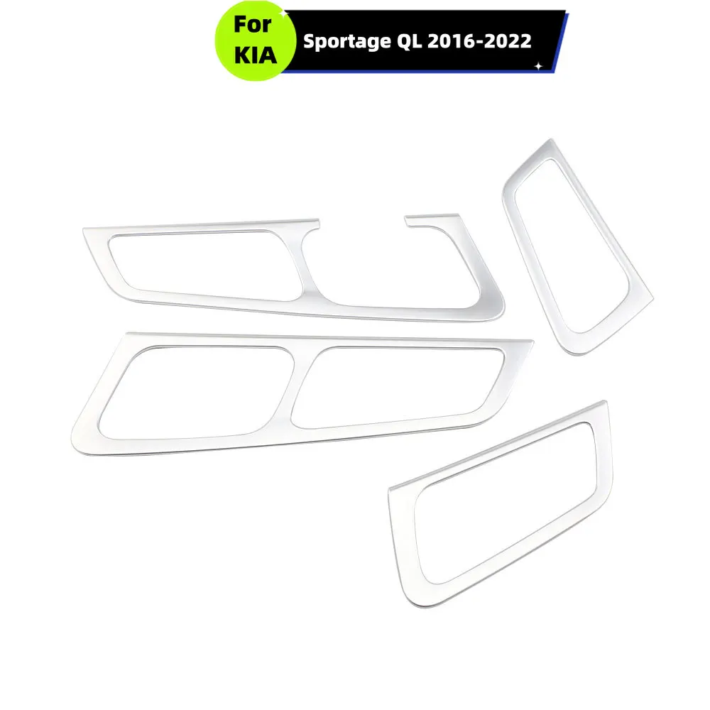 For KIA Sportage QL KX5 2016-2023 Inner Door Handle Cover Trim Stainless Steel Stickers Decoration Interior Car Styling