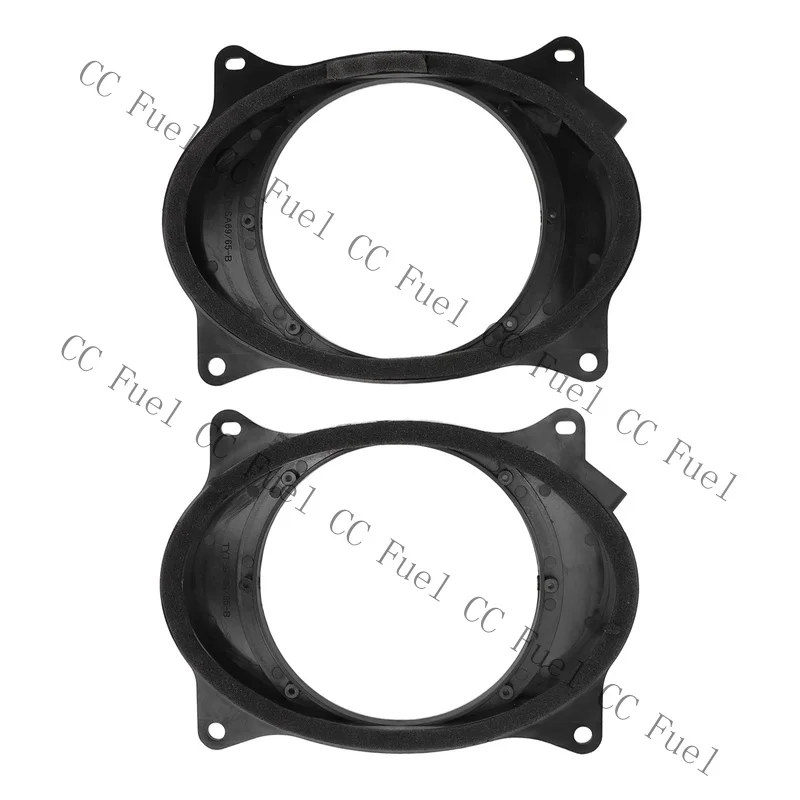 C+ 2pcs 6.5inch Black Door Speaker Adapter Spacer Rings For Levin HXAW 4