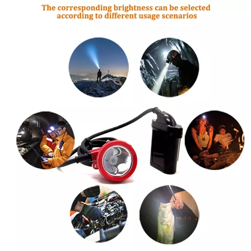 Waterproof KL7LM 7.8Ah Li-ion XPE LED Miner Lamp Rechargeable Explosion Proof Mining Light Fishing Headlamp