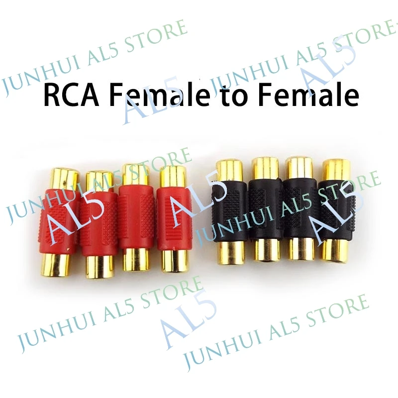 2/4/10pcs Video RCA Female to Female Connector RCA Couple Dual Audio Adapter Plug for CCTV AV Extension Cord Cable B5