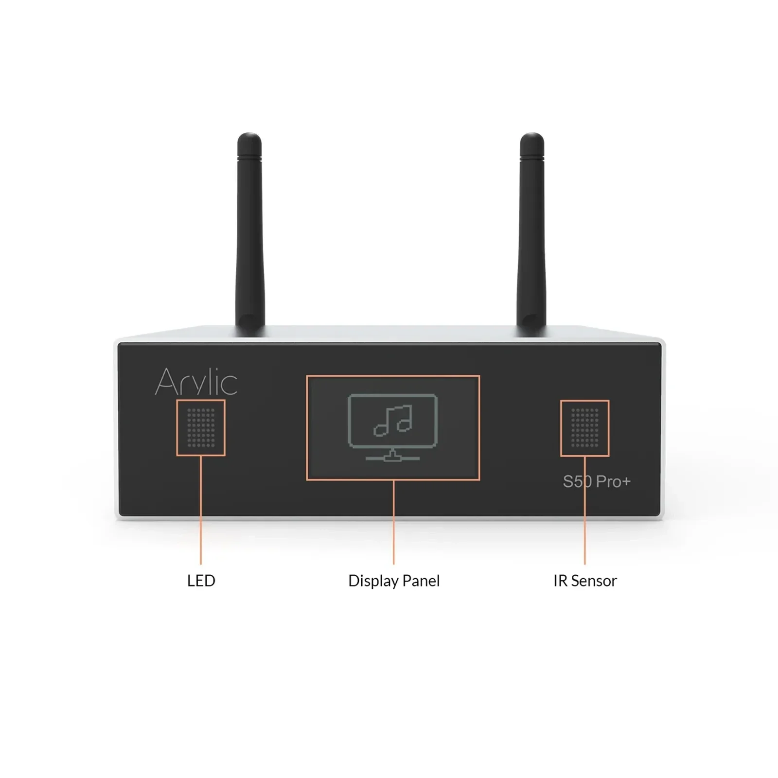 Arylic S50 Pro+ WiFi & AptX HD Preamplifier With ESS Sabre Dac AKM ADC Multiroom Airplay Tidal Internet Radio DLNA QPLAY UPNP