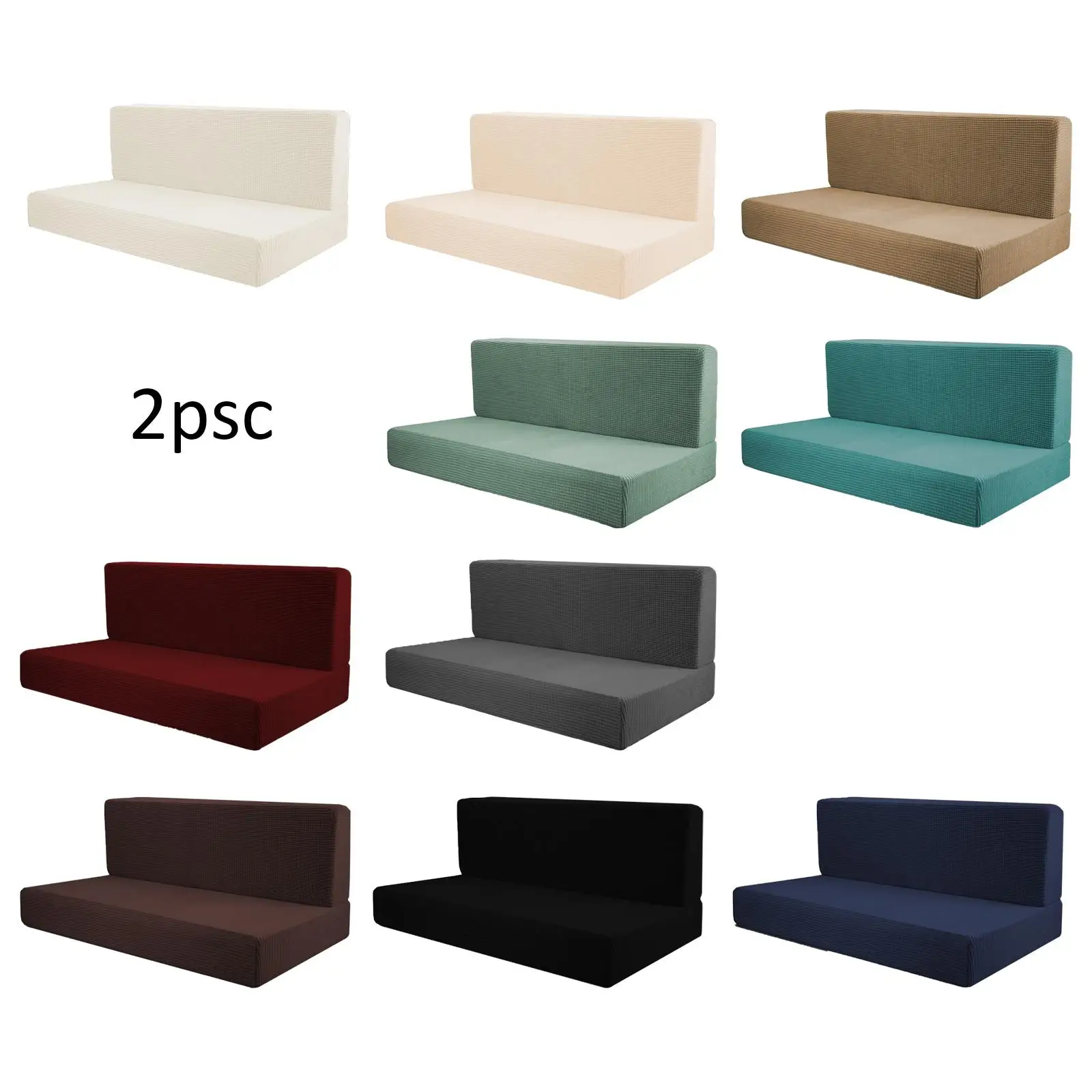 RV Dining Table Cushion Covers Soft Washable Polyester Bench Backrest Protector Slipcovers for Camper Accessories